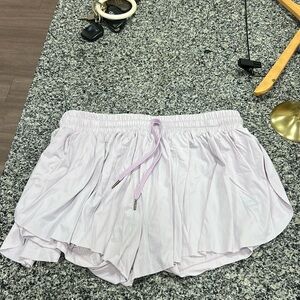Lavender float workout shorts